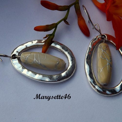 Boucles d'oreilles dormeuses pendantes