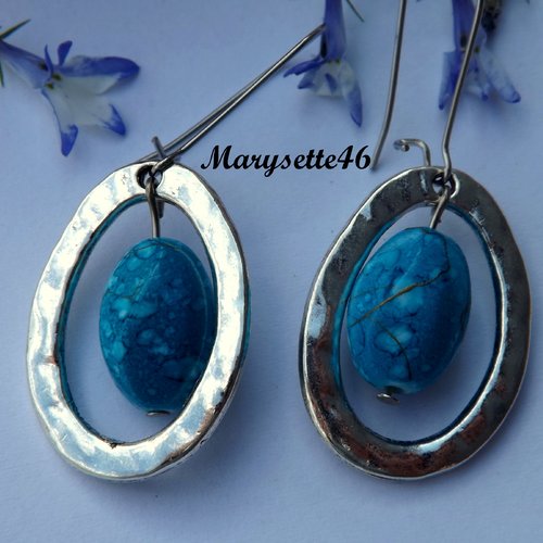 Boucles d'oreilles dormeuses pendantes