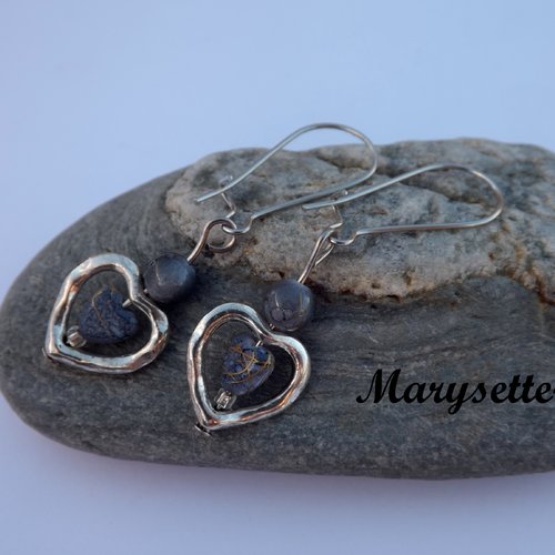 Boucles d'oreilles dormeuses pendantes