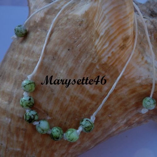 Bracelet à perles de verre