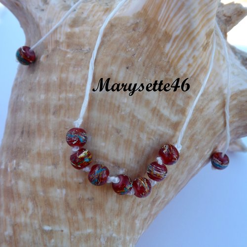 Bracelet à perles de verre