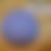 Gros bouton tissu  40mm " mini fleurs bleu "