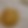 Bouton tissu 40mm " plumes " stoff beige 