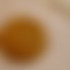 Bouton cuir d'autruche 50mm  " caramel " 