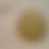 Bouton 32mm recouvert de lin" beige clair " 