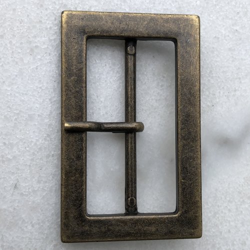 Boucle métal bronze rectangulaire 60mm x 40mm