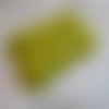 6 boutons 32mm recouverts de cuir d'autruche vert olive 