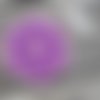 Fleur style pensée violet/parme création coton crochet 8cm 