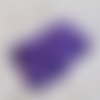 8 boutons tissu 22mm " assortiment violet/blanc à pois et uni " 