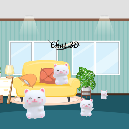 Attache-tétine "chat blanc" – trop mignon et pratique !