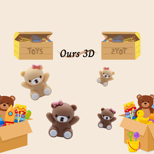 "nounours 3d chair : l'attache tétine qui fait craquer !"