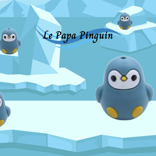 Attache tétine "la papa pingouin" : pratique, mignonne et sécurisée