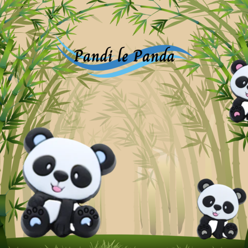 Pandi le panda bleu : l’attache tétine ultra douce et stylée !