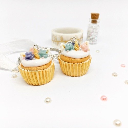 Porte Cles Cupcake Licorne Un Grand Marche