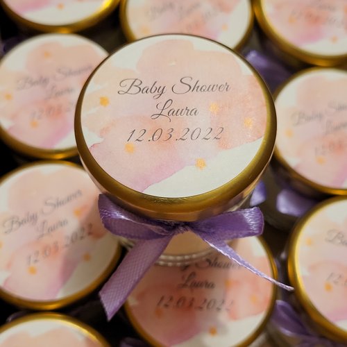 Bougies personnalisées - baby shower