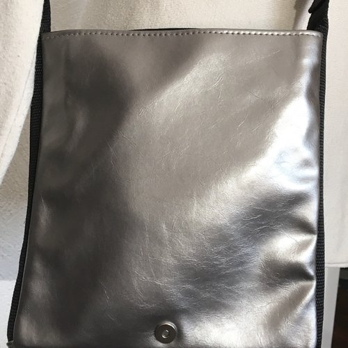 Sac mini taupe brillant