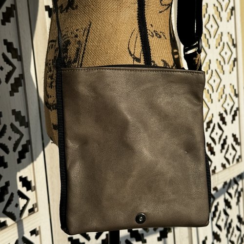Sac mini taupe club