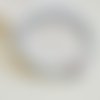 Bracelet aigue marine 8 mm – perle céramique japonaise – 17,5 cm - un bracelet pour les passionnés du japon et des couleurs douces