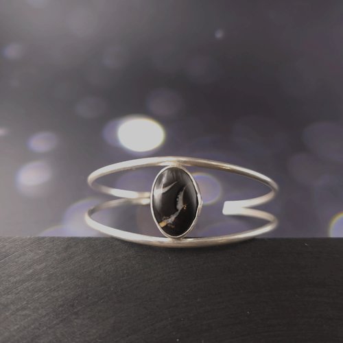 Bracelet septaria – pièce unique des hautes-alpes