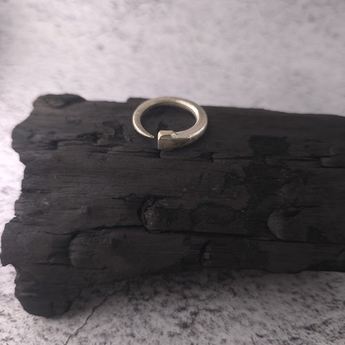 Bague dent de fourchette taille 57