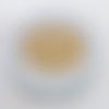 Cabochon rond en verre 25mm hello nuage doré