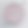 Cabochon rond en verre 25mm effet paillettes rose clair