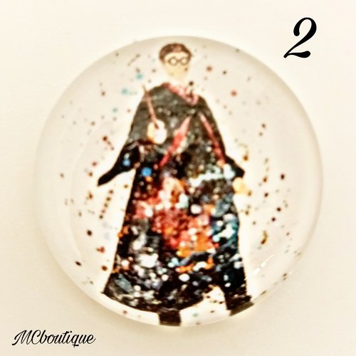 Cabochon harry potter verre 25mm 20mm 16mm 12mm