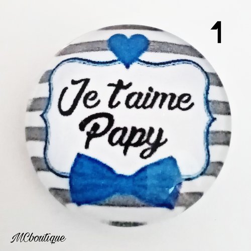 Cabochon papy verre 30mm 25mm 20mm 16mm  18x13mm