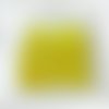 50 perles en verre flashées 4mm jaune
