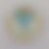 Cabochon montgolfière arc-en-ciel verre 30mm 25mm 20mm 16mm