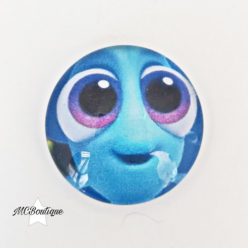 Cabochon poisson dory verre 25mm 20mm 16mm 12mm