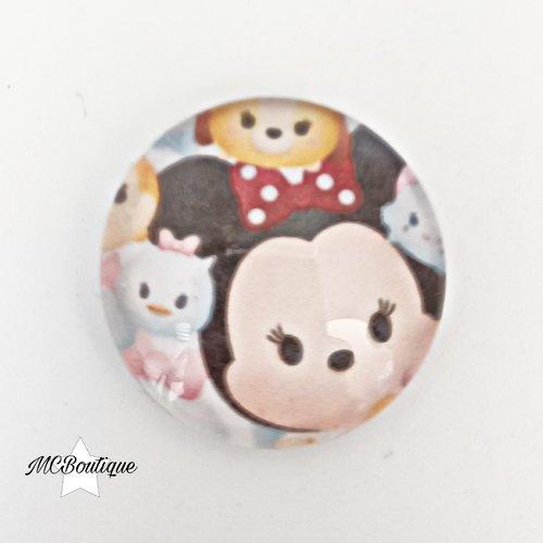 Cabochon tsum tsum verre 25mm 20mm 16mm 12mm