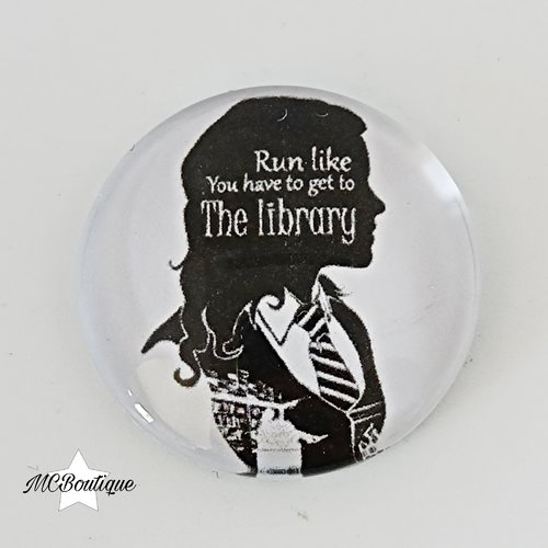 Cabochon harry potter hermione verre 25mm 20mm 16mm 12mm