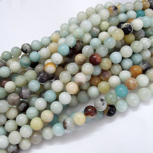 Perles en amazonite naturelle pierre gemme 4mm 6mm