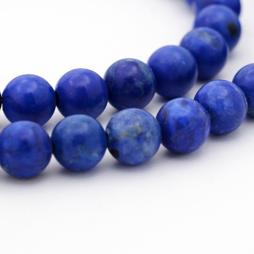Perle en lapis lazuli pierre gemme 4mm 6mm