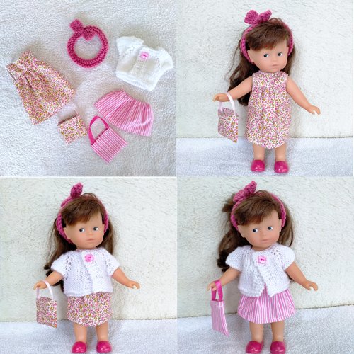 Habits poupée corolle mini corolline : lot tons roses