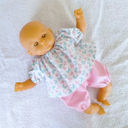 Habits, vêtements poupon corolle 30 cm : tunique et bloomer