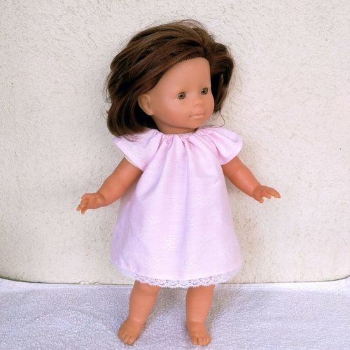 Vêtements poupée ma corolle : chemise de nuit rose