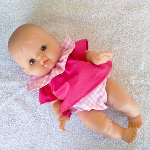 Vêtements minikane 34 cm - ensemble rose