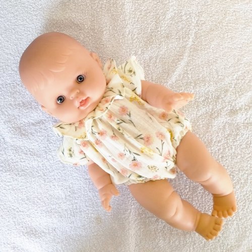 Vêtements minikane 34 cm - barboteuse fleurie