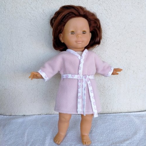 Réservé corinne b  : robe de chambre rose coeurs pour ma corolle