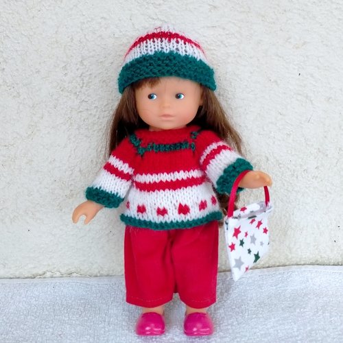 Vêtements mini corolline 20 cm - ensemble noël
