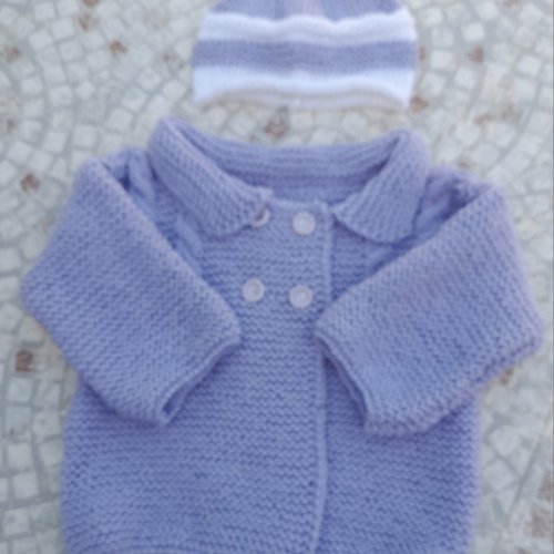 Ensemble petit gilet et bonnet