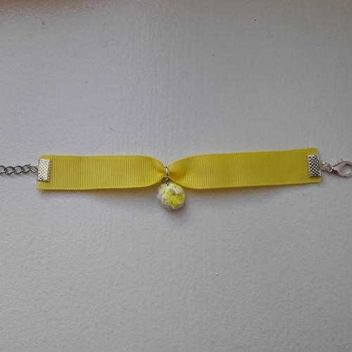 Bracelet chantilly jaune