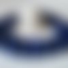 5 perles lapis-lazuli - diamètre : 10 mm