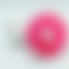 1 pendentif en résine forme donuts - 25 mm - rose - façon pétri