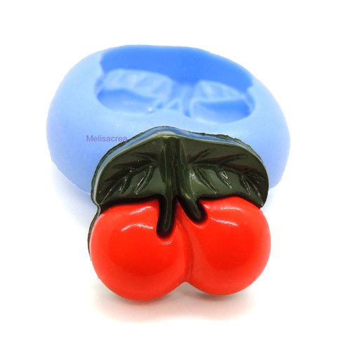 Moule en silicone cerise - 1,5 cm