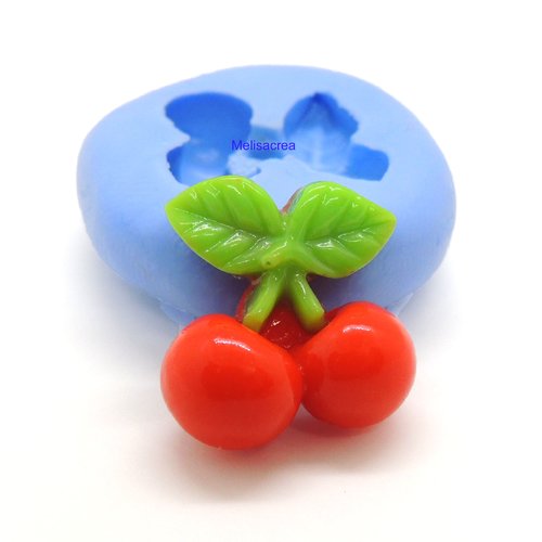 Moule en silicone cerise - 1,7 cm