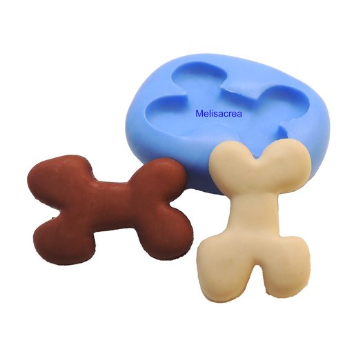 Moule en silicone os de chien 2,4 cm