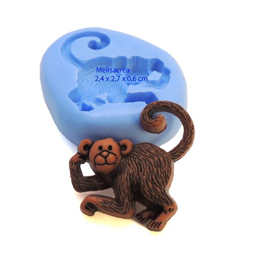 Moule en silicone singe - 2,7 cm